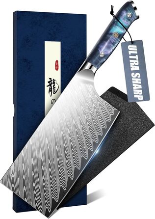 Набір кухонних ножів Dragon Riot з ергономічними дерев'яними ручками (Японія) - кухонний ніж, сантку, універсальний ніж