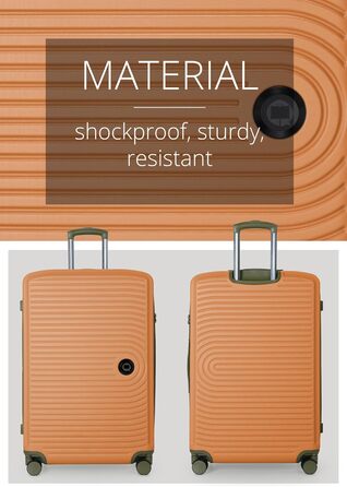 Чемодан Hauptstadtkoffer Mitte (S+M+L) - великий, TSA, 77см, 130л, з розширенням об'єму