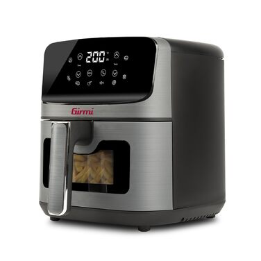 Фритюрниця електрична Girmi Ecofrit Lite 4.2л, 1400 Вт, цифрова панель, 8 програм, сіра