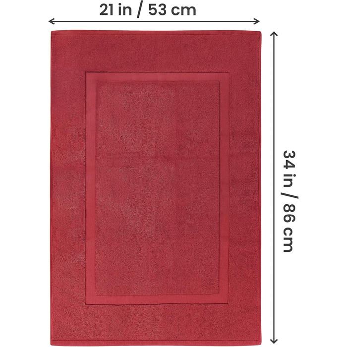 Набір бавовняних килимків у ванну Utopia Towels, 53.3 x 86.4 см, темно-сірі, 2 шт.