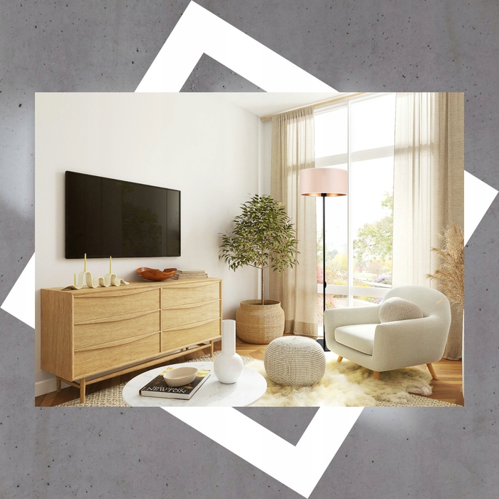 Підлоговий торшер Tornado, велюр, бежево-золотий, 152 см, E27