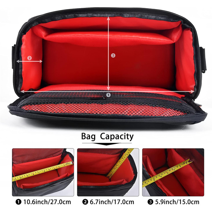 Чохол для фотоапарата FOSOTO SLR, чорний, водонепроникний, L