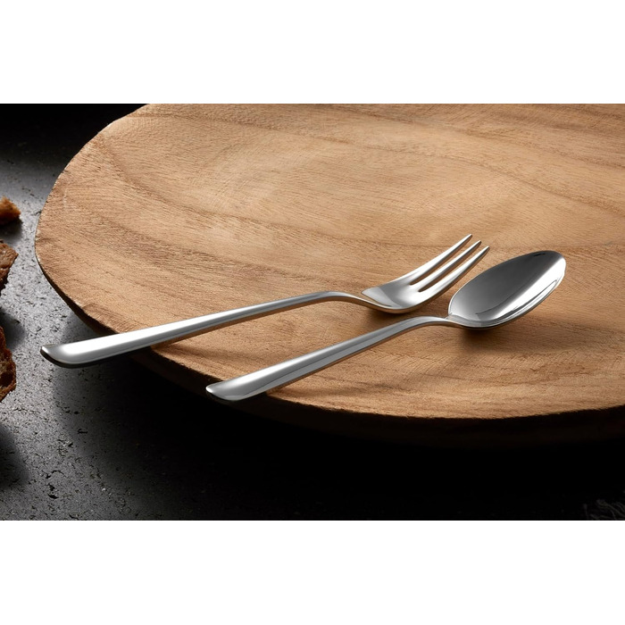 ZWILLING Swing Cutlery Set, 68-piece, for 12 people, 18/10 stainless steel, polished flatware, dishwasher-safe, Silver