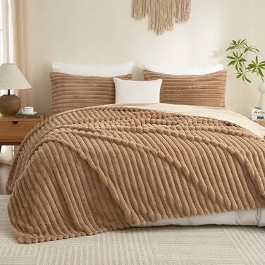 Плед Луофанфей з м'якого плюшу, 180x200 см, салатовий/кремовий, з ефектом 'пухирців', теплий, флісовий, для ліжка, дивану, софи, кімнати, офісу