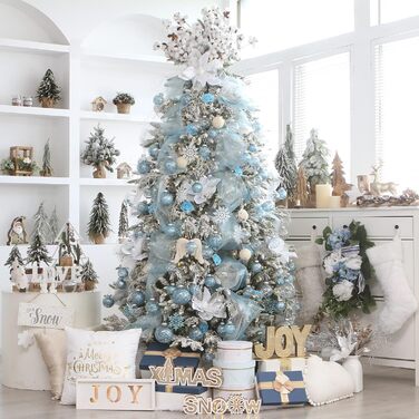 Набір прикрас для ялинки Sea Team 60 мм, 30 шт., блакитний