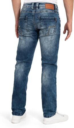 Чоловічі джинси Timezone Eduardotz Slim Fit сині, W29-W40, з еластаном, White Aged Wash