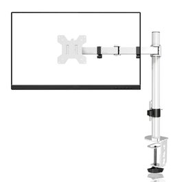 Кронштейн для монітора suptek для LCD LED екранів 13-27 дюймів, регульований за висотою настільний тримач, VESA 75/100, до 10 кг, білий (Large)