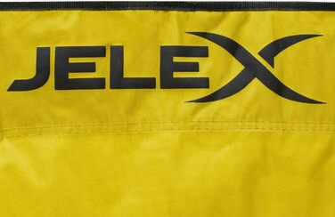 Крісло для кемпінгу JELEX Expedition з підлокотниками та тримачем для напоїв, жовте