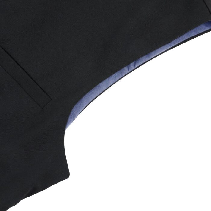 Чоловіча жилетка Allthemen з V-подібним вирізом, однобортна, Slim Fit, для ділового костюма, чорна