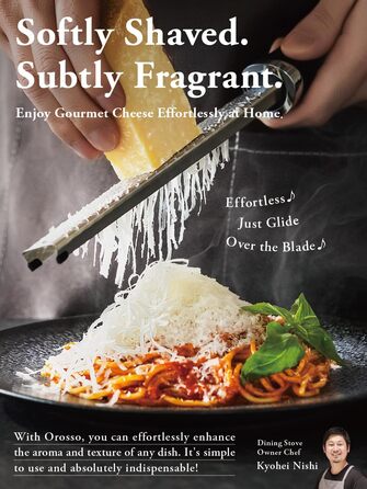 Grate, cheese grater, grate, cheese mill, Parmesan cheese, ginger, garlic zest grater (white)