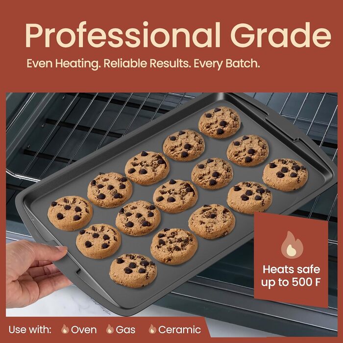 Набір для випічки Bakken Swiss 6 предметів: антипригарні форми з вуглецевої сталі з білим мармуровим покриттям