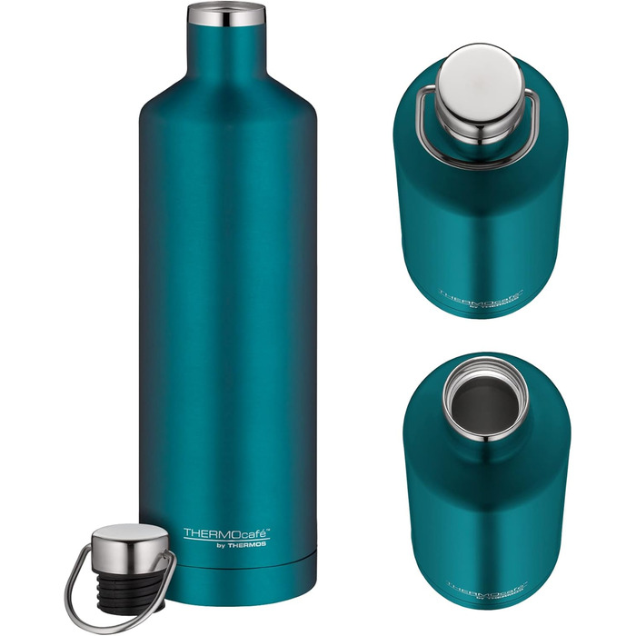 Термофляга THERMOcafé TC TRAVELER BOTTLE 0,5 л з нержавіючої сталі, 12 год гаряча & 24 год холодна, герметична, з ручкою, для школи, офісу, спорту