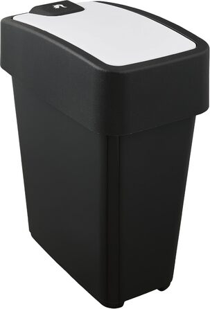 Преміум відро для сміття Keepkeeper з кришкою-відкидним механізмом, Soft Touch, 10 л, Magne, графітово-сірий колір