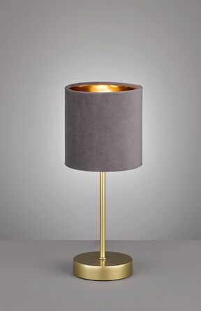 Торшер Fischer & Honsel Aura: класичний дизайн, золото, м'ятний, тканинний плафон, висота 34 см