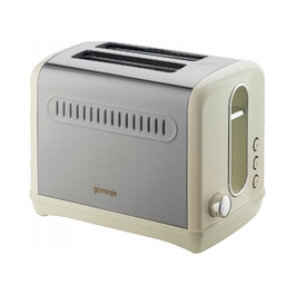Тостер Gorenje Classico, бежевий/коричневий, 1100 Вт