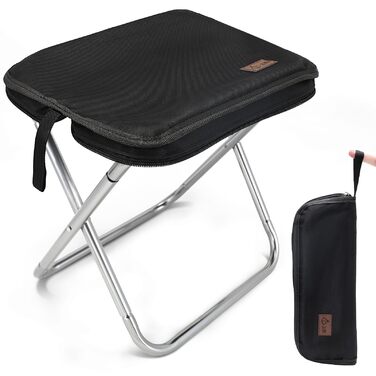 Складний туристичний стільчик для кемпінгу з алюмінію, міні-стілець для відпочинку на природі, риболовлі, пляжу та саду