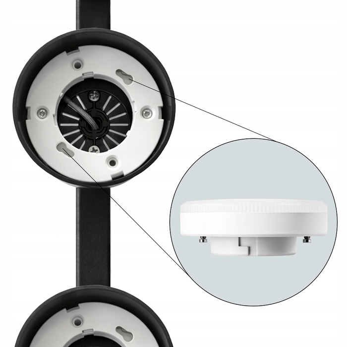 Стеля LED-світильник LEDLUX на 4 цоколі GX53