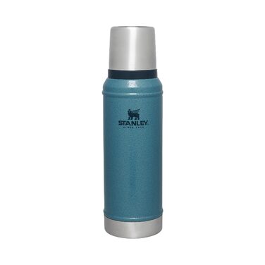 Термос STANLEY 1913 Classic Legendary 0.94л, вакуумна термобутылка Hammertone Lake — герметична, BPA-free, зберігає температуру 24 години
