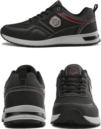 ARRIGO BELLO Кросівки чоловічі спортивні для ходьби та відпочинку, розмір 41-46, чорний