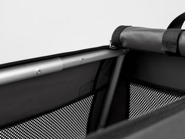 TrendPet TPX-Pro: Легка складана переноска для собак з алюмінієвим каркасом (90x65x70 см, сіра)