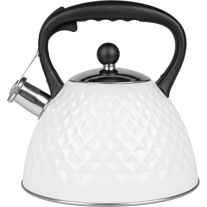 Чайник Karl Hausmann 3L з автоматичним свистком для індукційних, газових та електричних плит - нержавіюча сталь