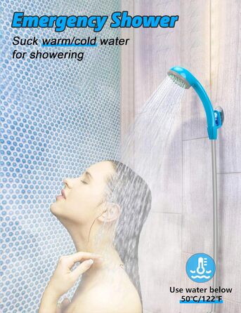 LIBERRWAY Camping Shower Battery Powered Camping Shower Outdoor with Shower Hose and Rechargeable Battery Water Pump for Garden, Travel, and Car Washing