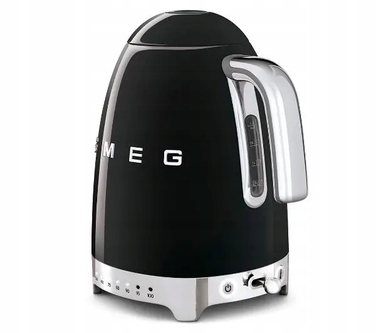 Електричний чайник Smeg KLF04BLEU, 2400 Вт, 1,7 л, чорний