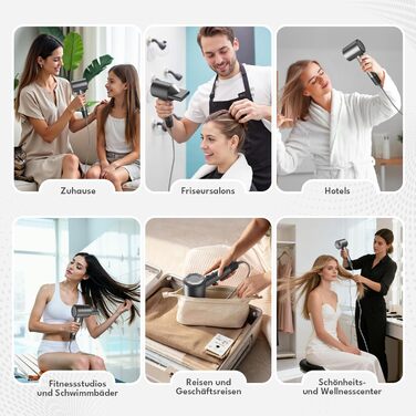 Тріо Хай-Спід Фен - Швидке Сушіння, Тиха Робота, Легкий Дизайн для Дому та Подорожей, Ідеальний для Чоловіків, Жінок та Професіоналів