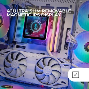 Mars Gaming ML-VISIONPRO360: Система водяного охолодження AIO з IPS-дисплеєм, 600W, 3x 120mm RGB вентилятори, мідно-алюмінієвий корпус, білий колір