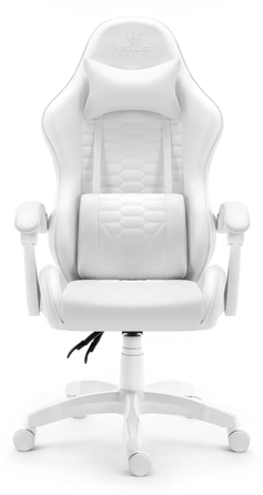 Ігрове крісло Hell's Chair HC-1000 White, біле, штучна шкіра