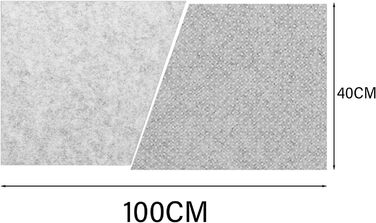 Підкладка під мишу з фетру 60x30 см, велика, сіра - захист столу та органайзер для дому та офісу
