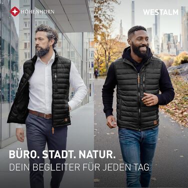 Чоловіча жилетка-куртка Höhenhorn Westalm Steppjacke чорна для спорту