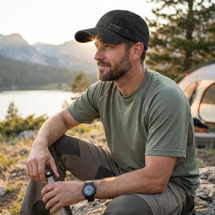 Кепка бейсболка YAMEE унісекс чорного кольору, для чоловіків та жінок, підходить для активного відпочинку, риболовлі та кемпінгу