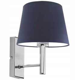 Настінний світильник-бра з темно-синім конусним абажуром, LED E27, серія GRAND