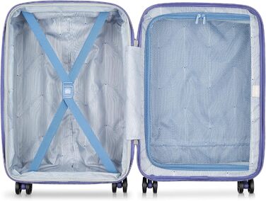 Чемодан DELSEY PARIS Comete 3.0, 20 дюймів, лавандовий, жорсткий, розширюваний, з колесами