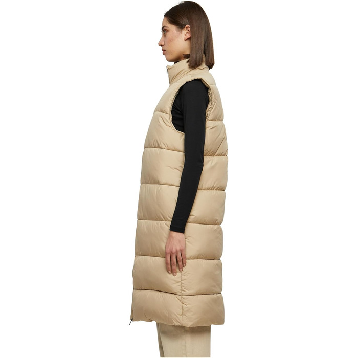 Жіночий жилет Urban Classics з пуховим наповнювачем, великий розмір 3XL, колір wet sand