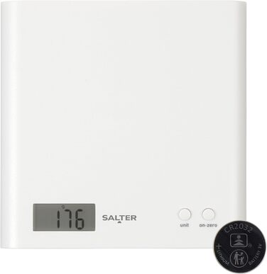 Кухонні ваги Salter 1066 BKDRAS15 Arc - цифрові, чорні, з LCD дисплеєм, функція таро