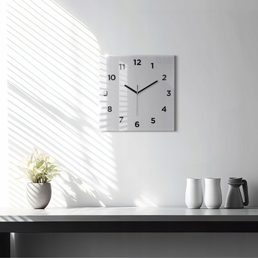 Настінний годинник Wallfluent, сірий, 30 см