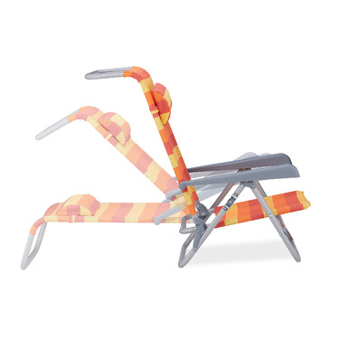Relaxdays Folding Recliner Chair with Headrest