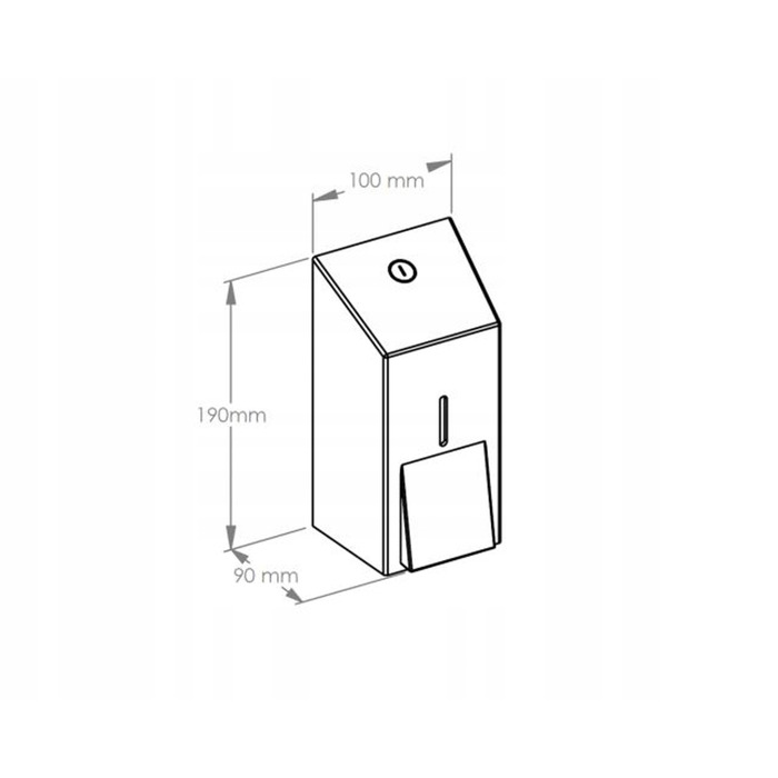 Дозатор для рідкого мила зі сталі Merida Stella Mini 400 мл, DSM102