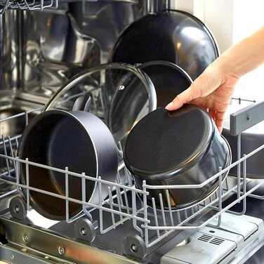 Набір антипригарних сковорідок Avilia (4 шт.) 16-28 см, AM Salus Hard System, ізольовані ручки, Made in Italy