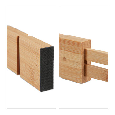 Relaxdays 13-piece Drawer Divider Set made of Bamboo