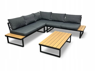Комплект садових меблів Ideal Garden, метал, сірий, 3 предмети