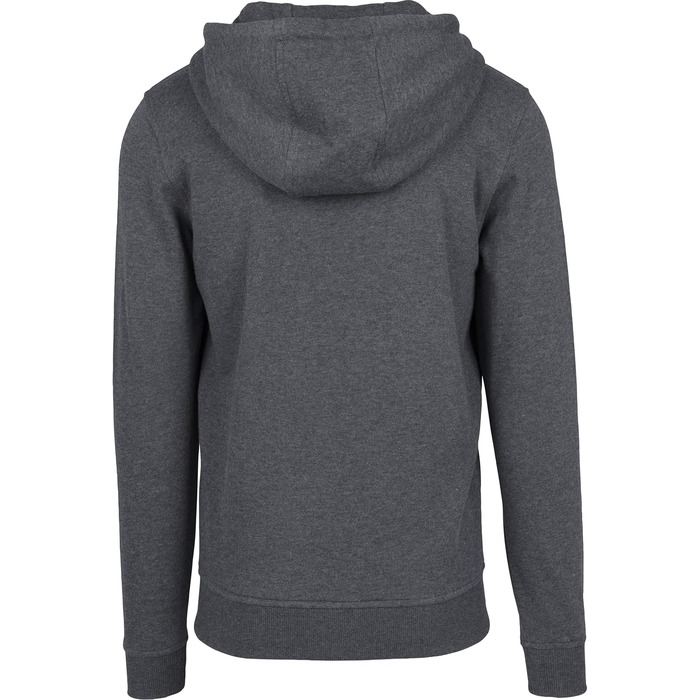 Чоловіча базова толстовка-худі Urban Classics Basic Zip Hoody на блискавці, колір Charcoal (темно-сірий)