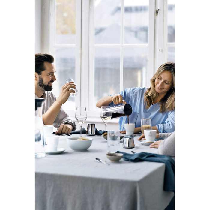 WMF Coffee Time Coffeepress double-walled 0.75l, French Press, coffee maker for 6 cups, glass, dishwasher-safe