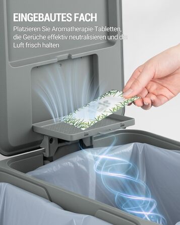 Відро для сміття з сортуванням 60 л, нержавіюча сталь, з педаллю, 2 відділення, SW06099E (біле)