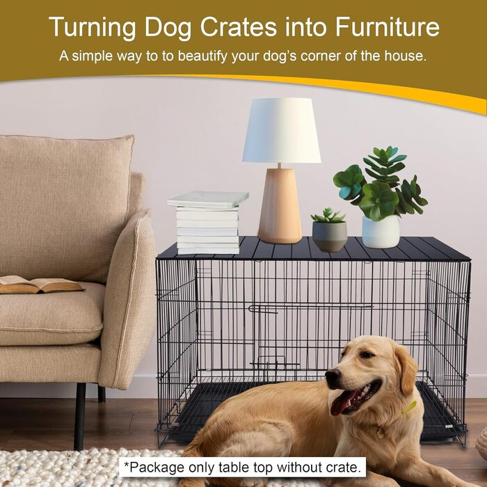 Алюмінієвий накрив для переноски собаки 91.4 см, складний, декоративний, для переносок 36' та 42' (чорний)