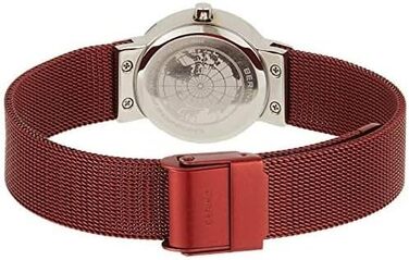 Годинник Bering жіночий кварцовий | Наручний годинник з нержавіючої сталі 26 мм | Браслет Міланська петля | Сапфірове скло | 5 ATM | 10126 (Мінімалістичний)