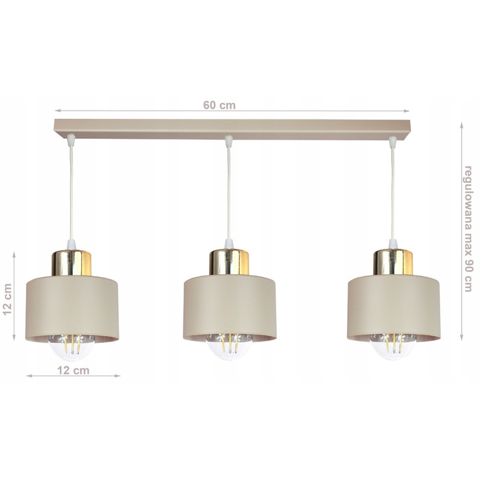 Підвісна люстра в стилі LOFT, стельова LED-лампа для вітальні або над обідній стіл