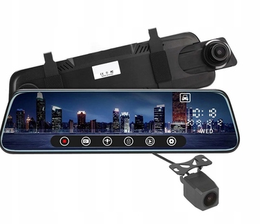 Автомобільний відеореєстратор Fastcam T09CM: 2 камери, Full HD, кут огляду 170°, сенсорний екран
